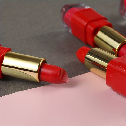 Conjunto de 12 cores de batom cremoso e hidratante.