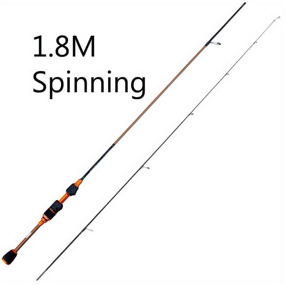 Vara de pesca giratória Skmially Carbon Ul 70,87 polegadas 1,68 m 0,8-5 g Vara de pesca giratória ultraleve para fundição Acessórios para pesca Vara de pesca