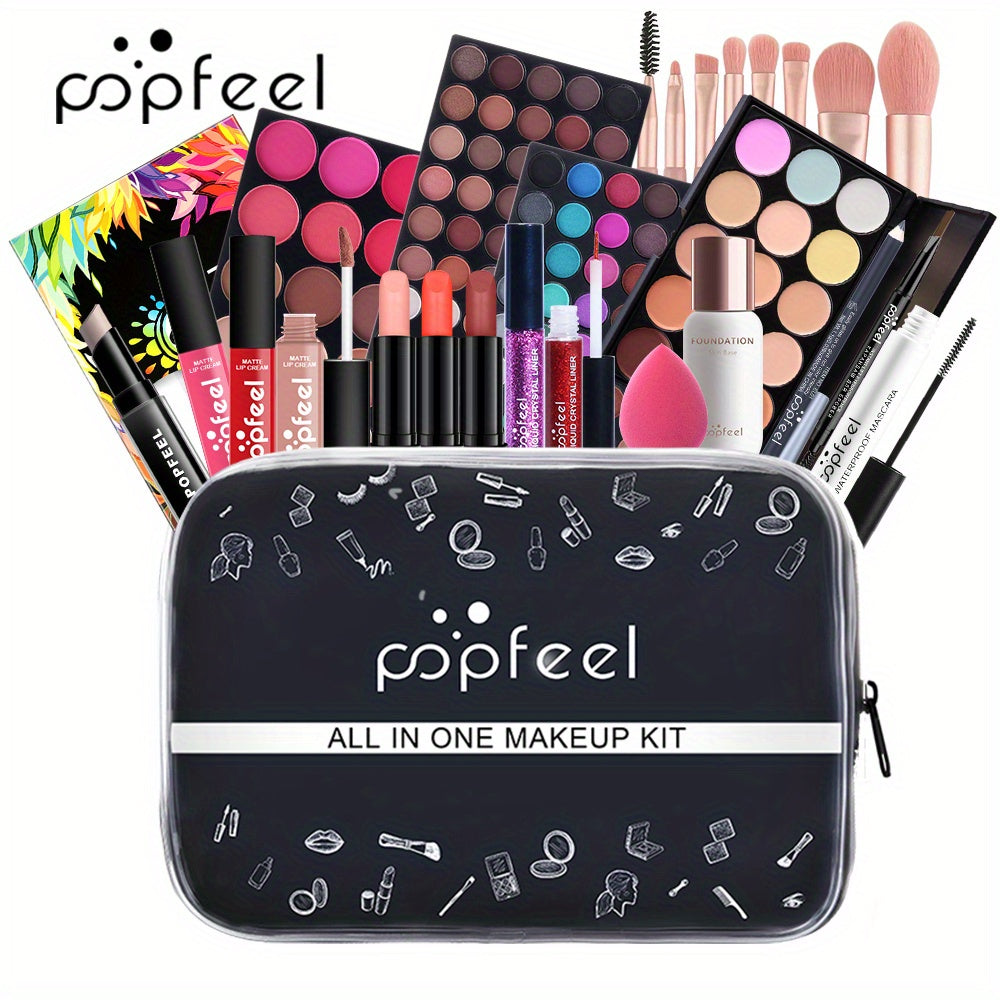 Kit completo de maquiagem para presente.