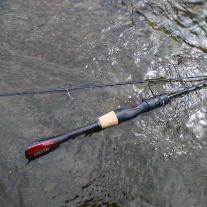 Vara de pesca ultraleve para pesca de crappie com cabo cônico