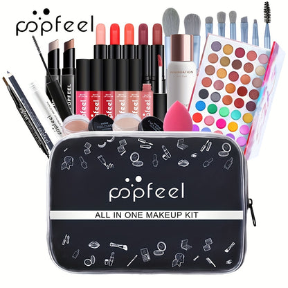 Kit completo de maquiagem para presente.