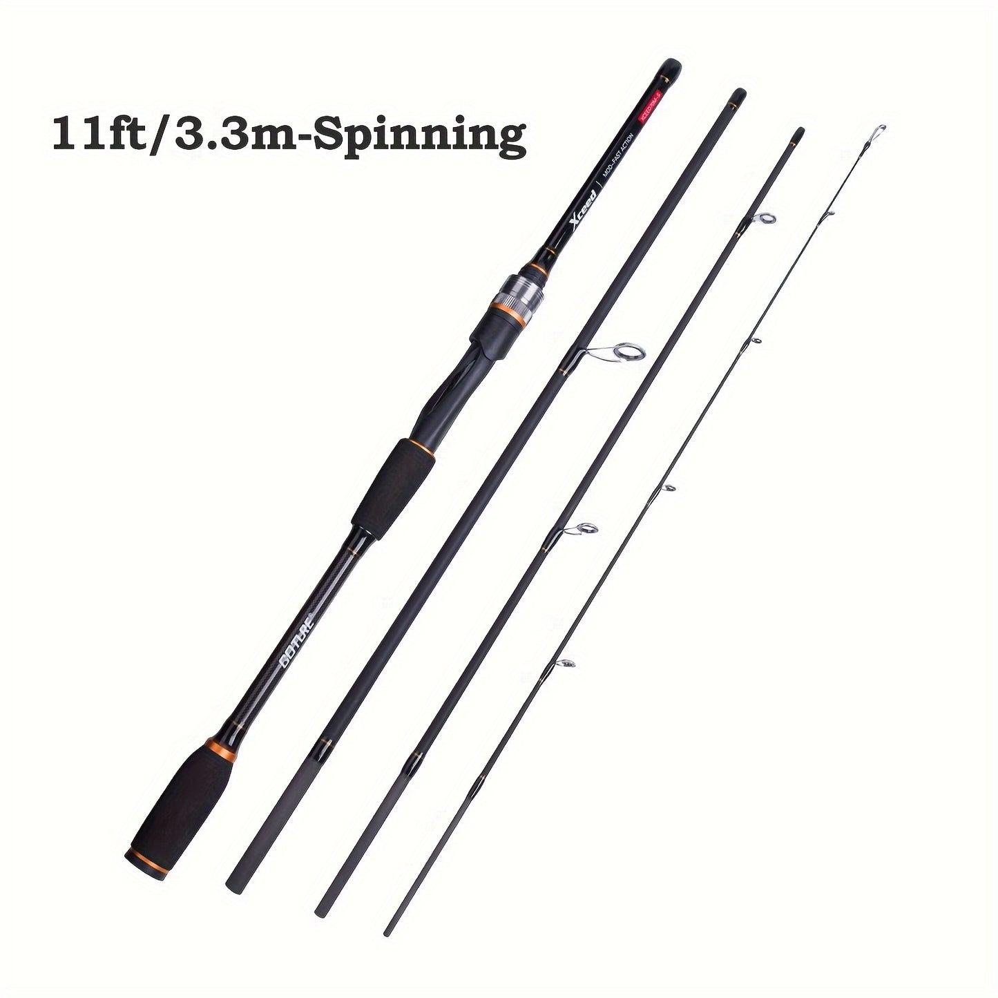 Vara de pesca Goture Xceed de carbono para spinning/casting de 1,98 m a 3,6 m/6,6...