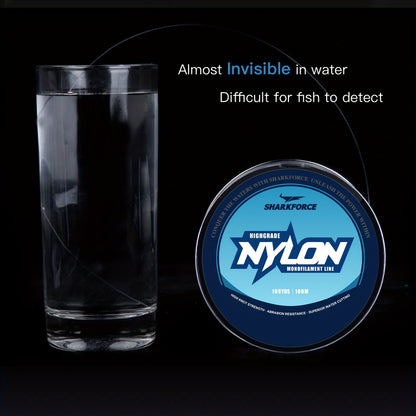 Linha de pesca monofilamento de nylon transparente de 7-40 lb...,