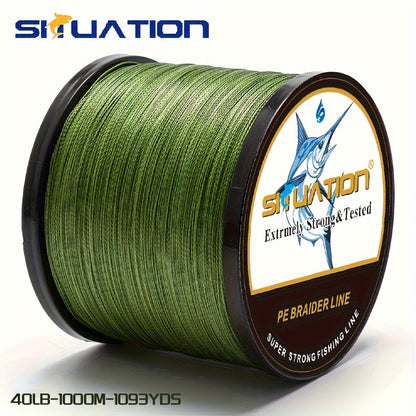 300M/328YDS, 500M/546YDS, linha de pesca super forte, fio trançado multifilar