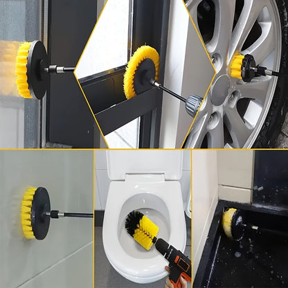 Conjunto de 7 peças de escovas para furadeira, kit de ferramentas de limpeza
