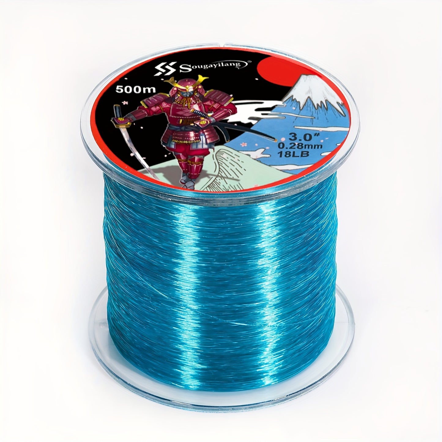 Linha de pesca de nylon monofilamento premium Sougayilang 4X, 500 m/546 jardas,
