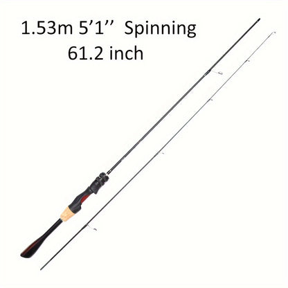 Vara de pesca ultraleve para pesca de crappie com cabo cônico
