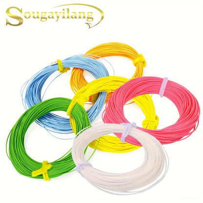 Linha de pesca com mosca Sougayilang, linha flutuante de 100 pés/30,5 m