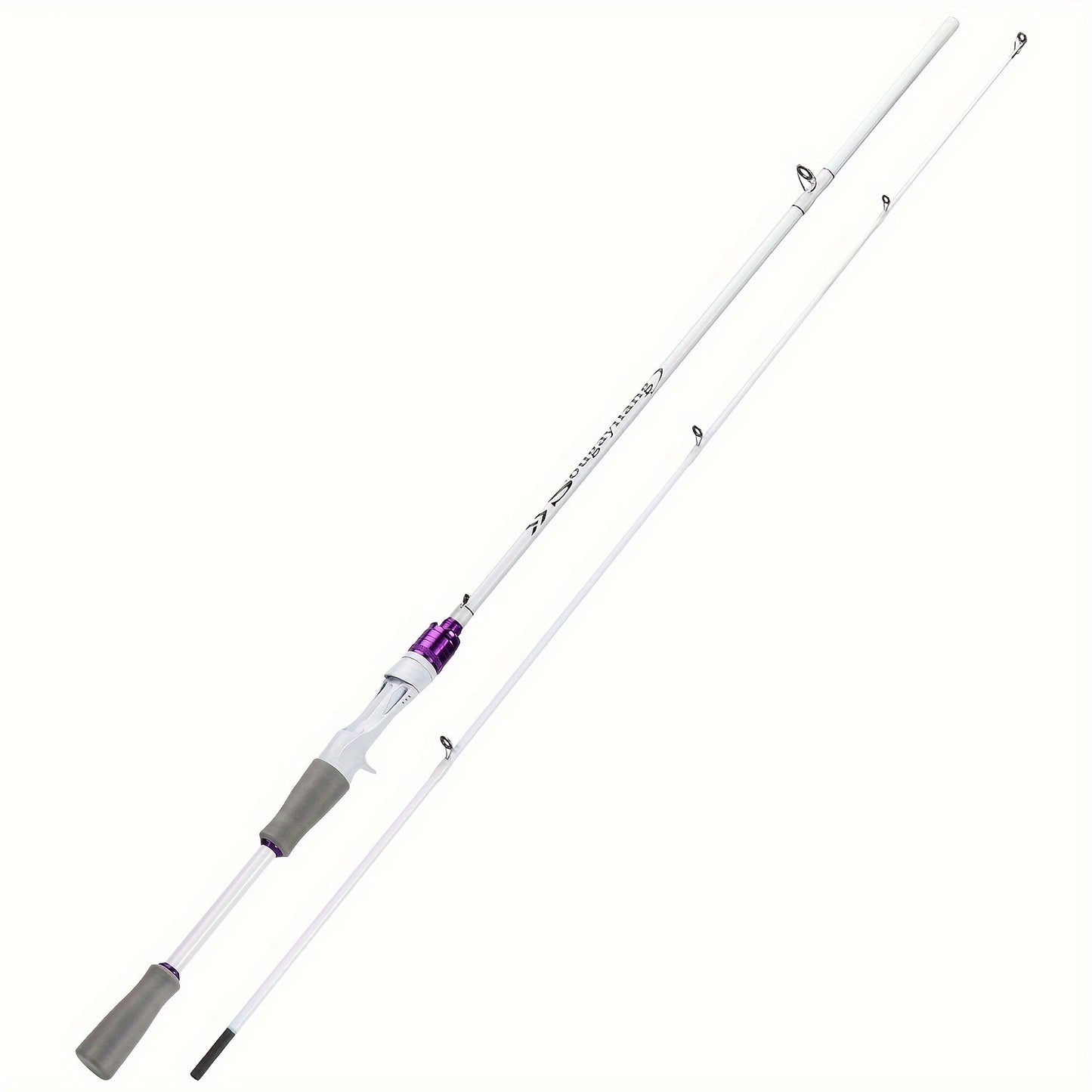 Vara de Pesca de 2 Seções 1,8 m/6 pés Vara de Carbono Duravél,Bonita com Cabo de EVA para Viagem, Pesca de Carpa e Robalo de Água Doce