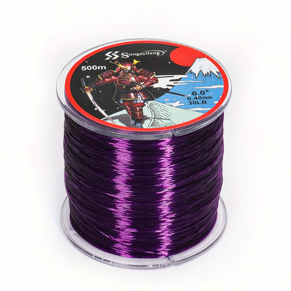 Linha de pesca de nylon monofilamento premium Sougayilang 4X, 500 m/546 jardas,