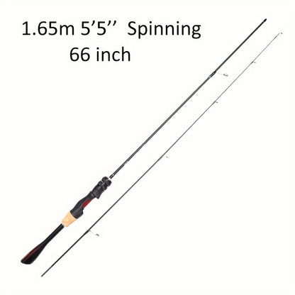 Vara de pesca ultraleve para pesca de crappie com cabo cônico