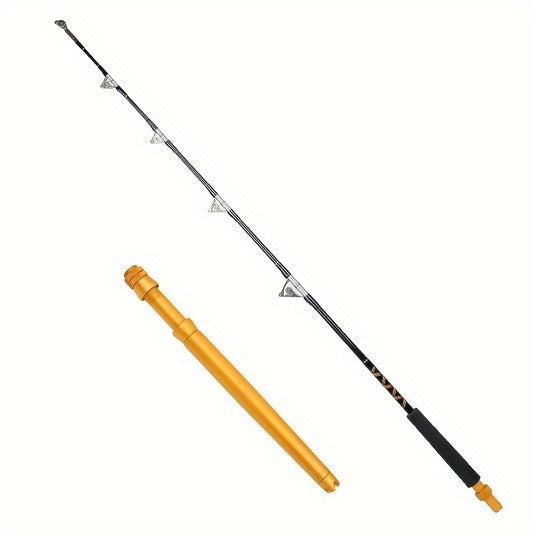 Vara de pesca de corrico de 2 seções, vara de pesca de garoupa, vara de pesca lenta , 150-250 libras, 1,6 m/5,25 pés, 1,8 m/5,91 pés, 2,1 m/6,89 pés