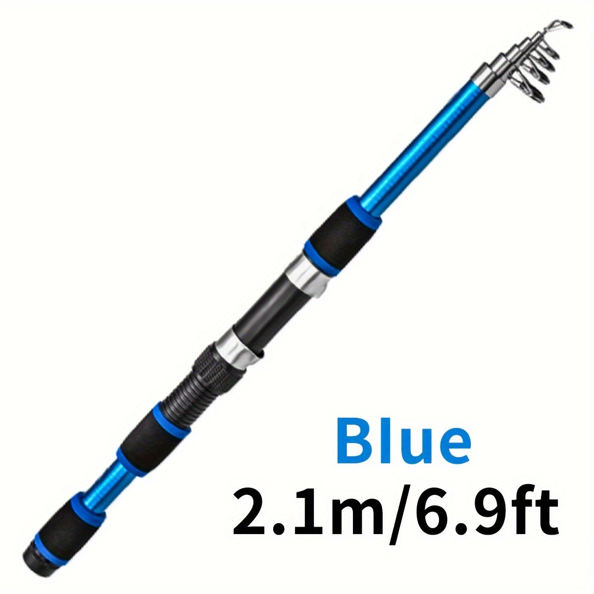 Vara de pesca telescópica de viagem: aproveite a pesca em qualquer lugar com esta vara de pesca leve de fibra de vidro