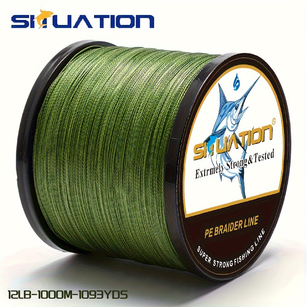 300M/328YDS, 500M/546YDS, linha de pesca super forte, fio trançado multifilar