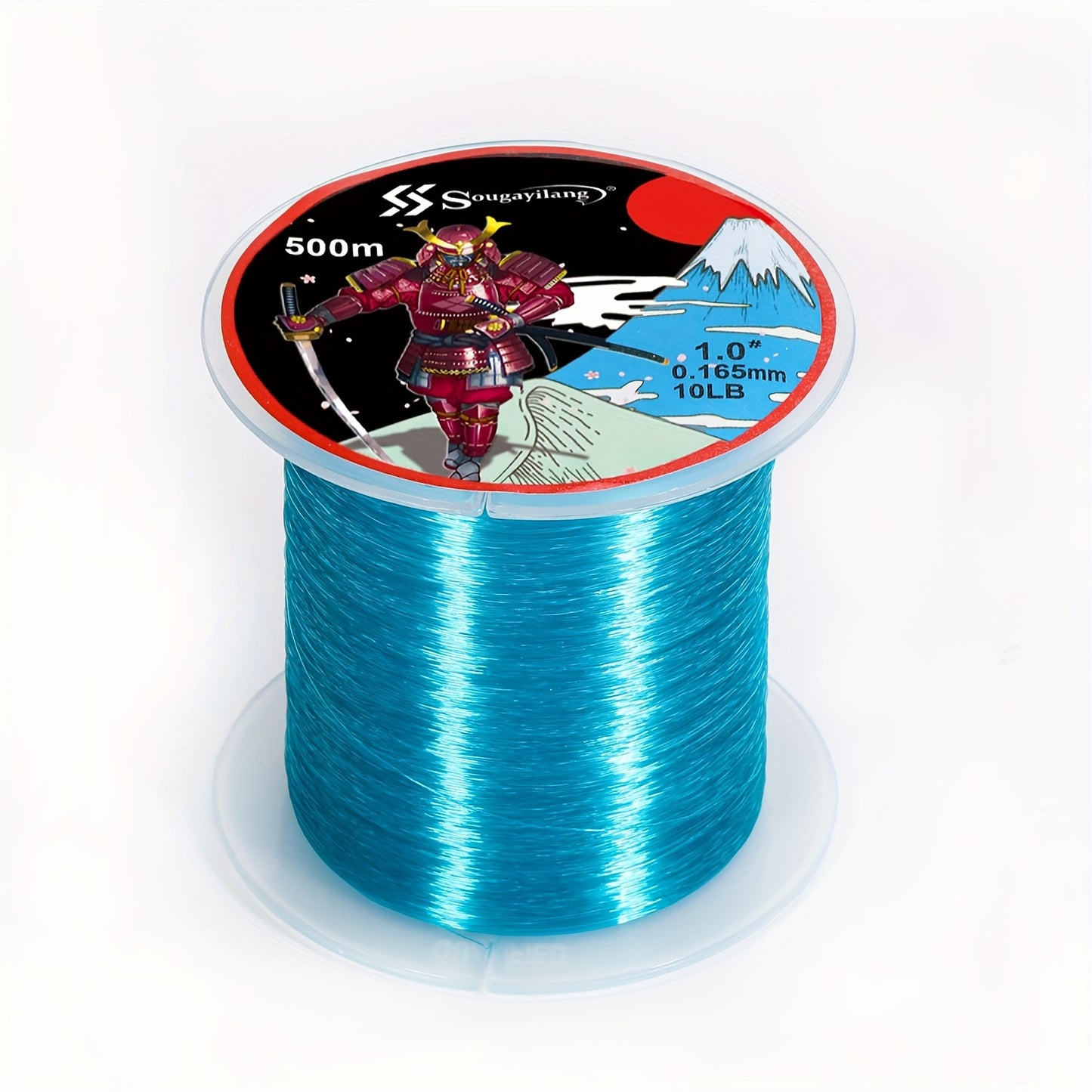 Linha de pesca de nylon monofilamento premium Sougayilang 4X, 500 m/546 jardas,