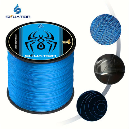 Linha de pesca trançada PE 300M/328YDS, forte e suave para arremessos longos
