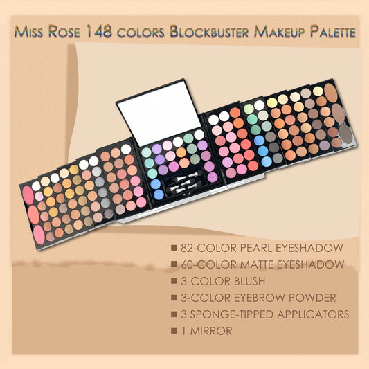 Coleção de kit de maquiagem definitiva com 148 cores.