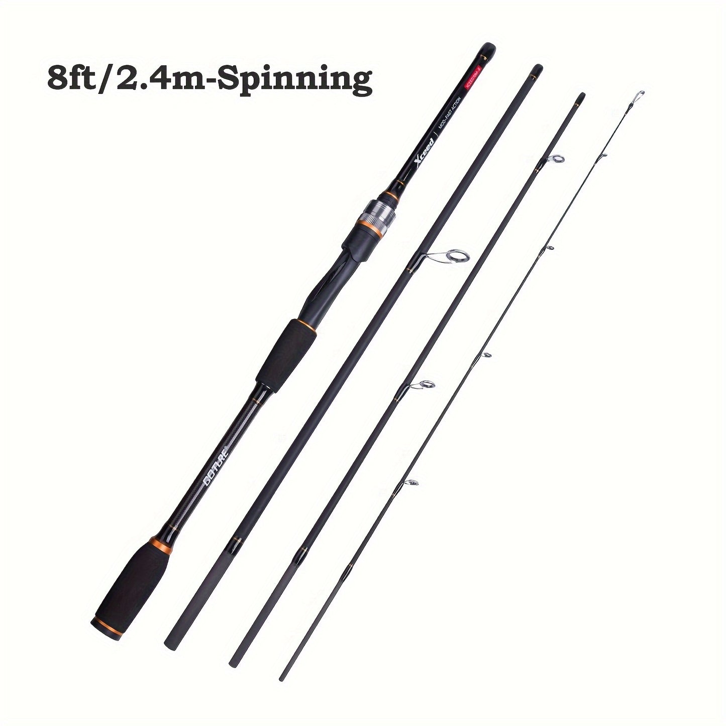Vara de pesca Goture Xceed de carbono para spinning/casting de 1,98 m a 3,6 m/6,6...