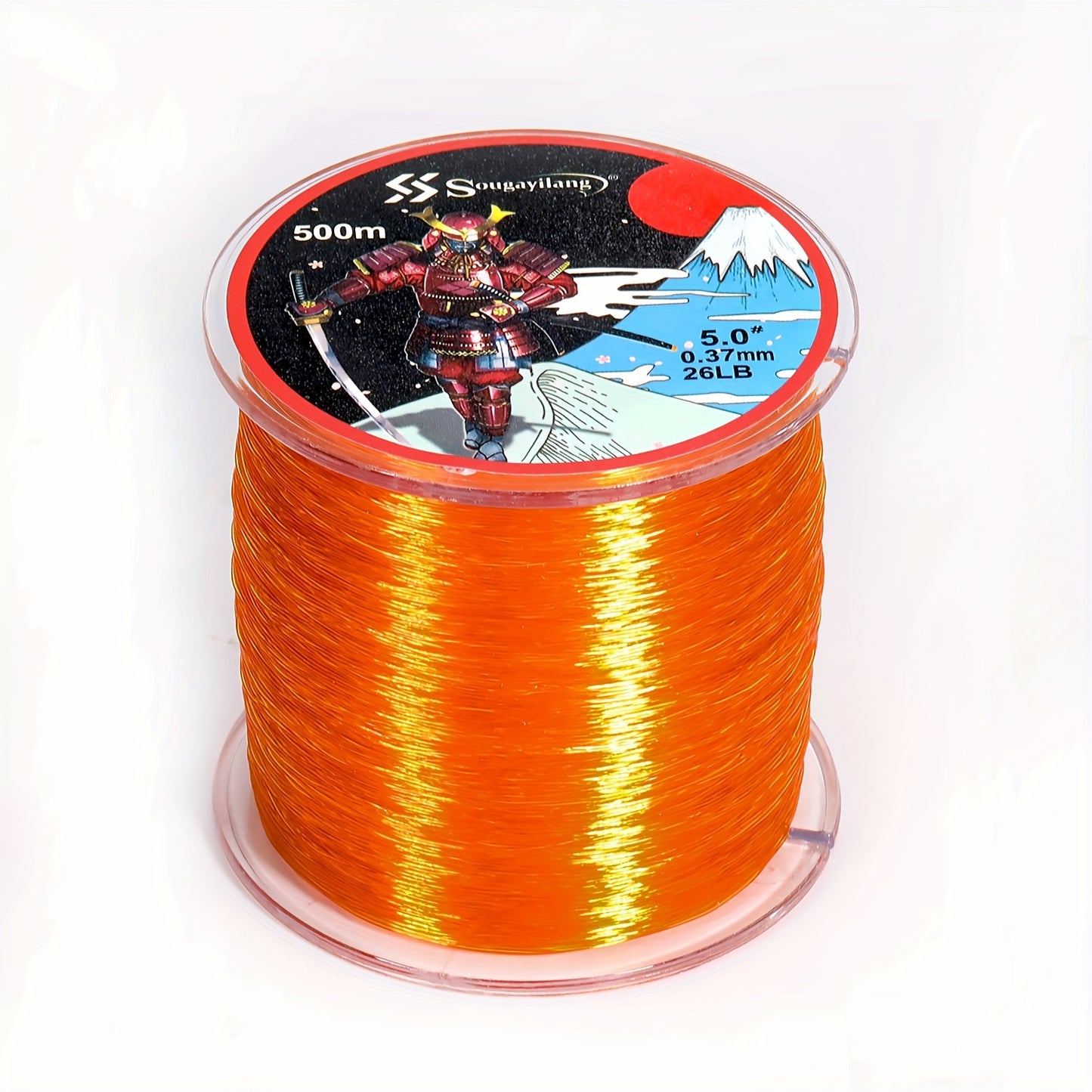 Linha de pesca de nylon monofilamento premium Sougayilang 4X, 500 m/546 jardas,