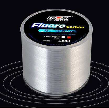 Linha de pesca de carpa monofilamento de nylon com revestimento de microfluorcar