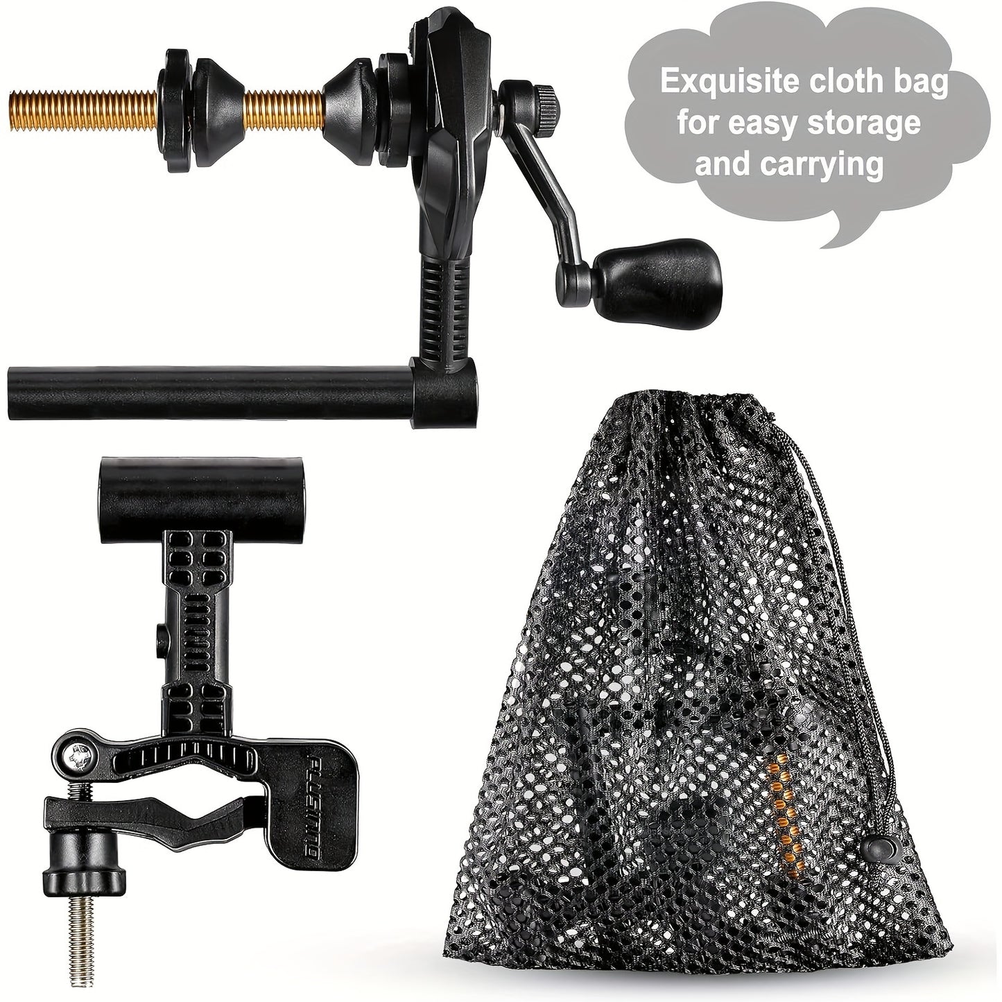 Bobinador de linha de pesca compacto e portátil PLUSINNO com função de desenrolador.