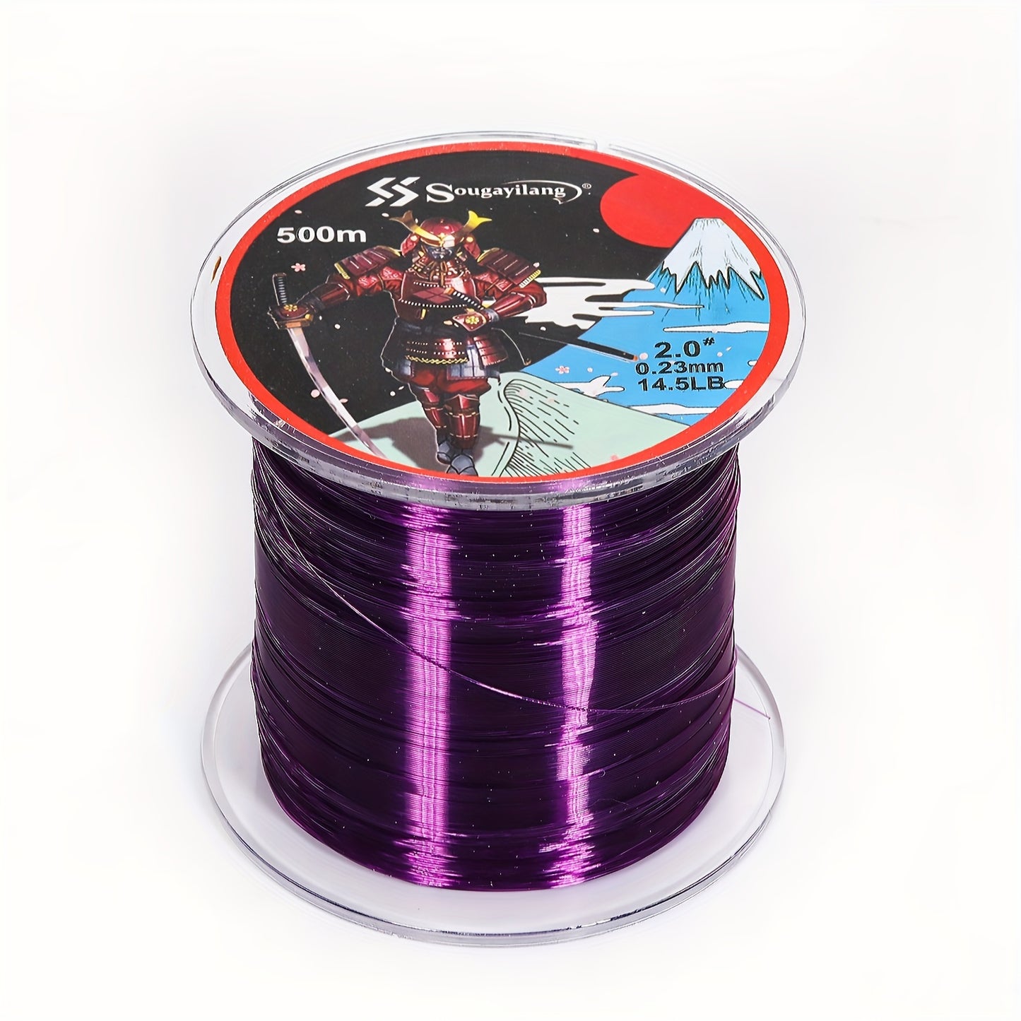 Linha de pesca de nylon monofilamento premium Sougayilang 4X, 500 m/546 jardas,