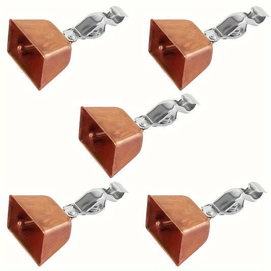 3 peças/6 peças/12 peças de vara de pescar, sino de alarme de cobre, indicador de alarme de mordida com clipe de águia, acessórios de pesca
