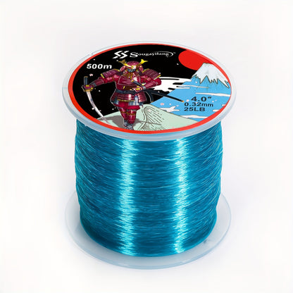 Linha de pesca de nylon monofilamento premium Sougayilang 4X, 500 m/546 jardas,