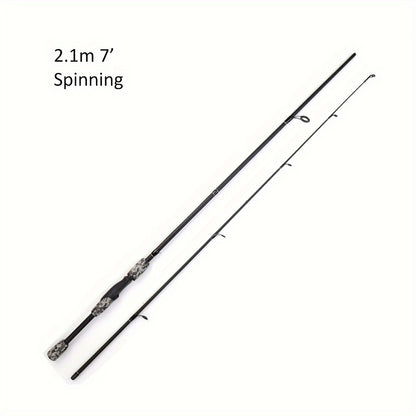 Conjunto de varas de pescar spinning/casting - 1,8 m/6', 2,1 m/7', 2,4 m/8'..