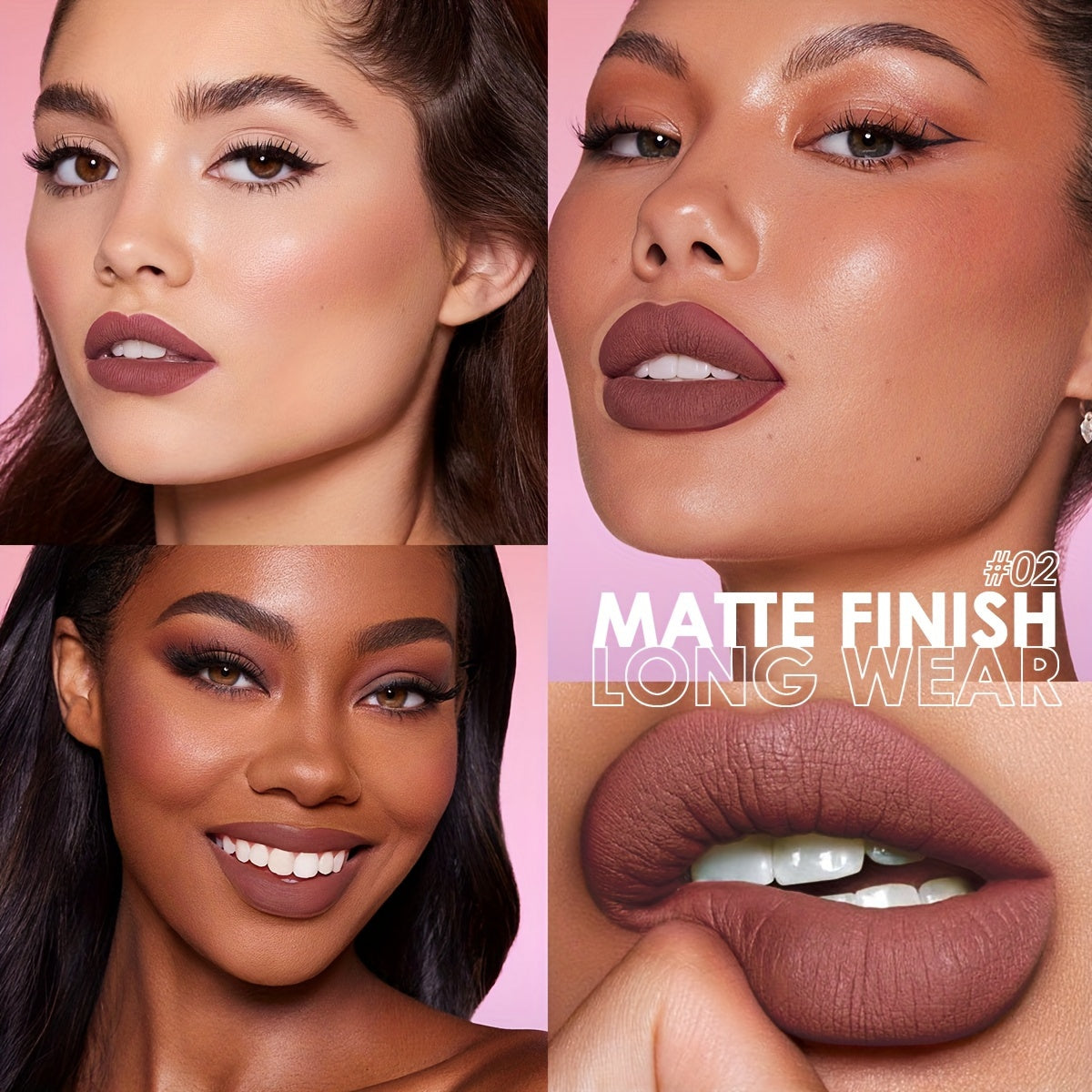 Maquiagem labial, 18 cores, brilho labial super matte,  longa duraçao.