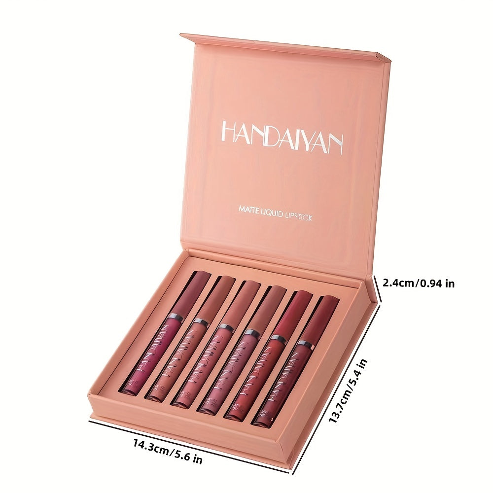 Conjunto de 6 batons líquidos.