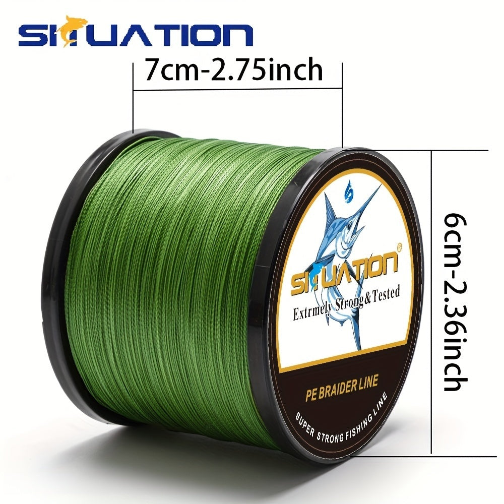 300M/328YDS, 500M/546YDS, linha de pesca super forte, fio trançado multifilar