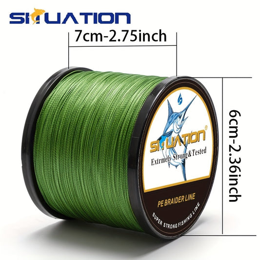 300M/328YDS, 500M/546YDS, linha de pesca super forte, fio trançado multifilar