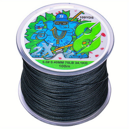 Linha de pesca trançada de PE super-forte com 8 fios