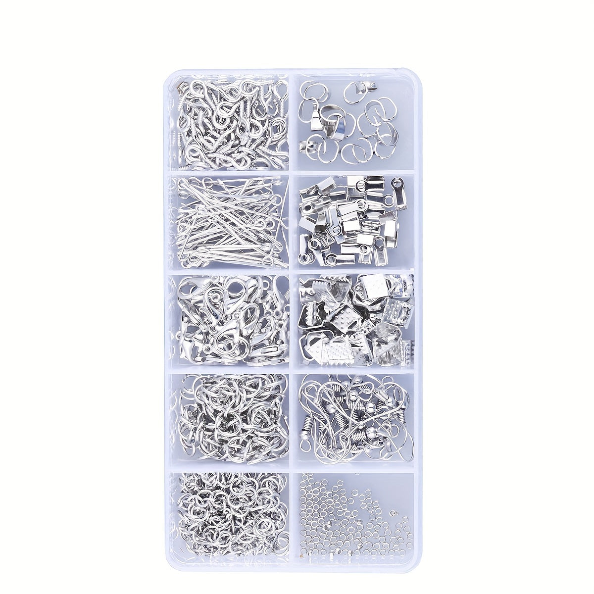Kit para iniciantes em fabricação de joias com 900 peças, brincos, colares, ETC...