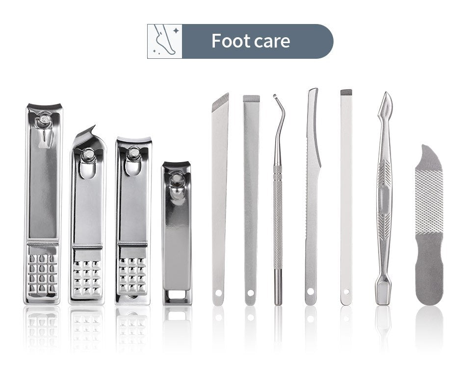 Conjunto de cortador de unhas com 11/26 peças Conjunto de manicure