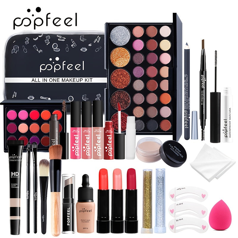 Kit completo de maquiagem para presente.