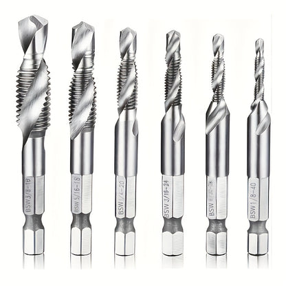Conjunto de brocas de titânio, Conjunto de 6 brocas combinadas