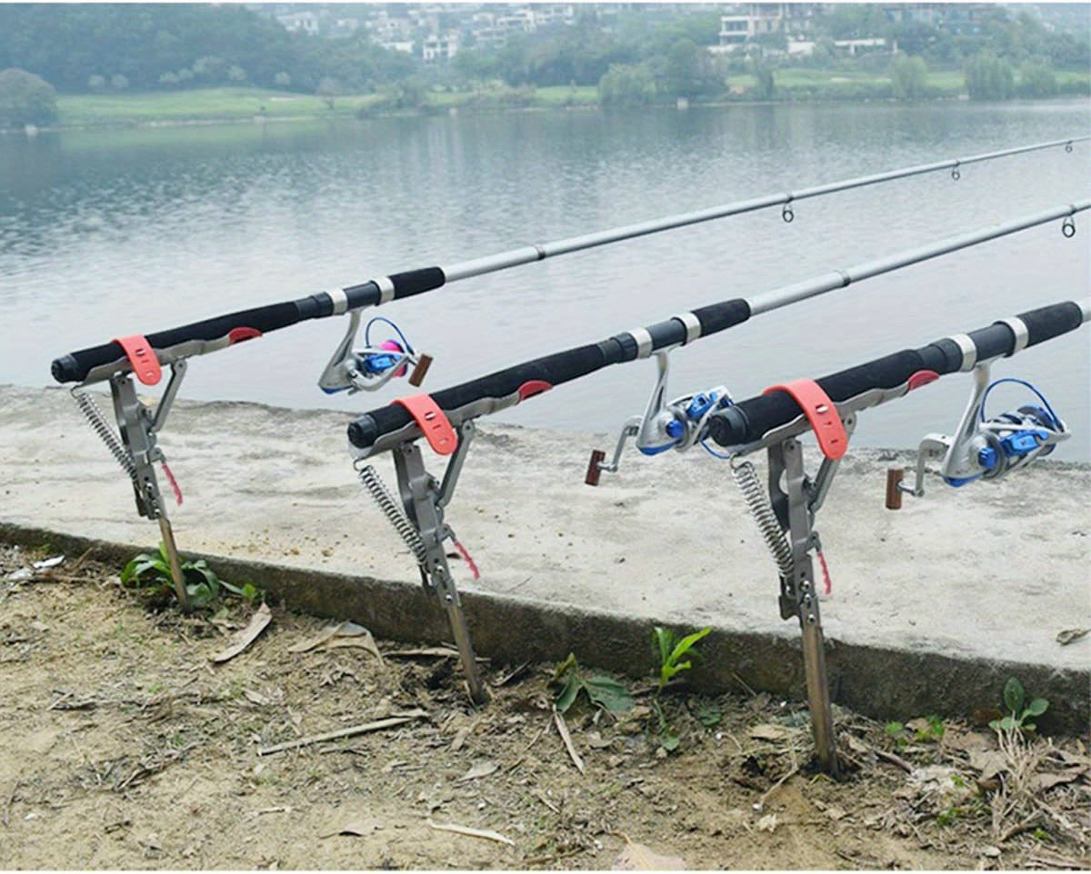 1pacote de suportes para varas de pesca premium com mola