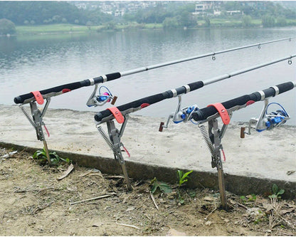 1pacote de suportes para varas de pesca premium com mola