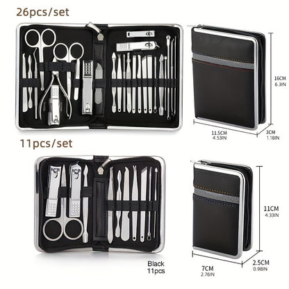 Conjunto de cortador de unhas com 11/26 peças Conjunto de manicure