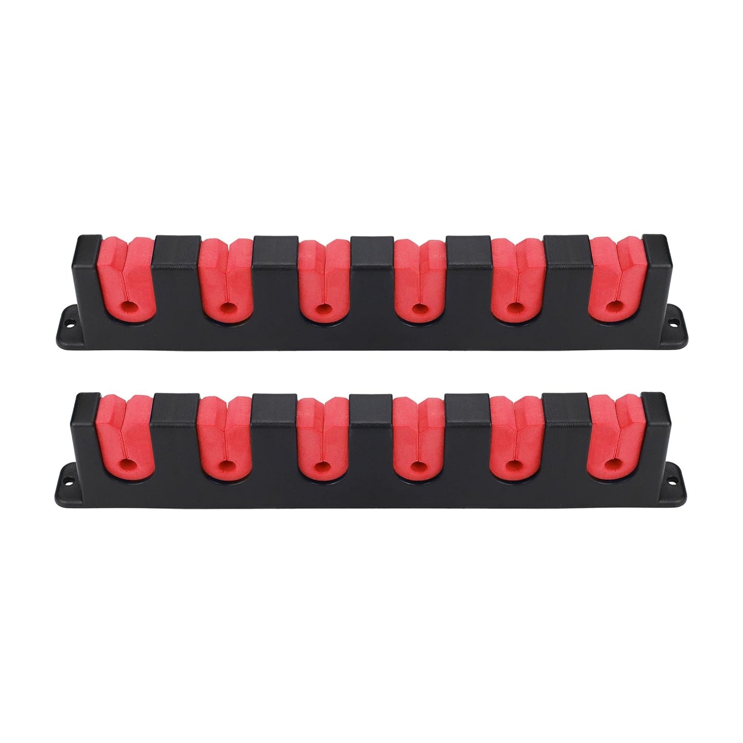 Suporte para varas de pescar de parede com capacidade para 6 varas