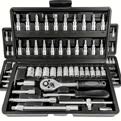 Kit de ferramentas mecânicas automotivas, Chave catraca de alta qualidade.