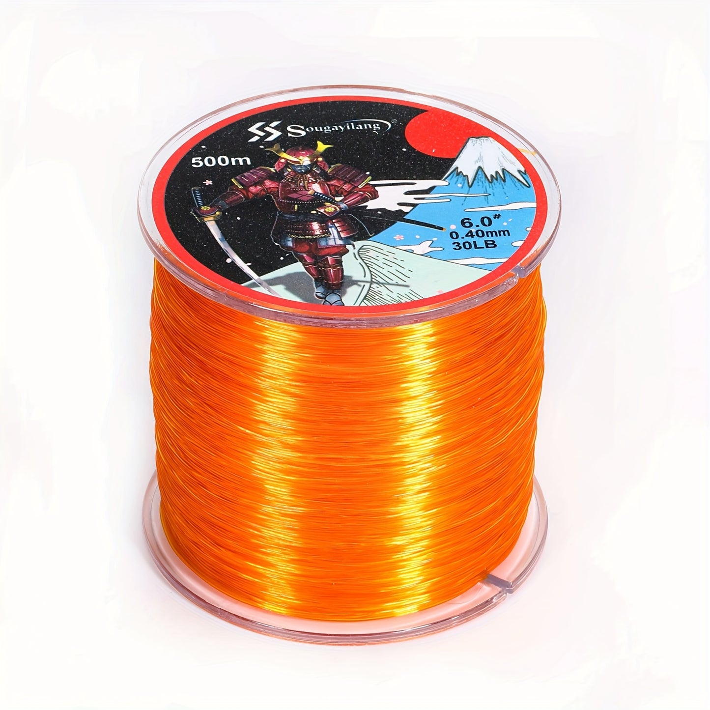 Linha de pesca de nylon monofilamento premium Sougayilang 4X, 500 m/546 jardas,