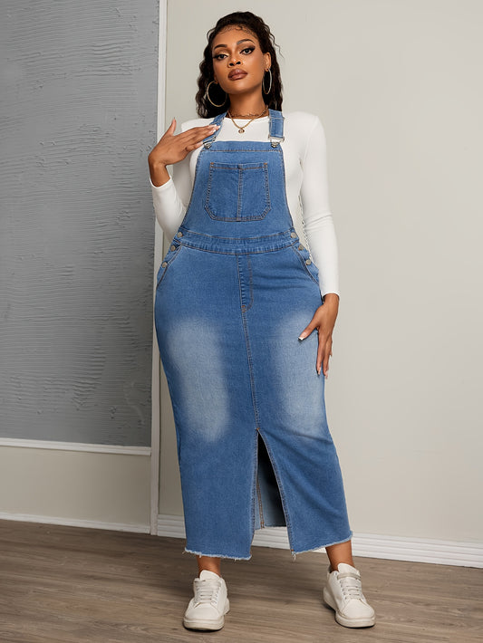 Vestido, jeans elegante  corte reto, costas nuas, vestido casual.