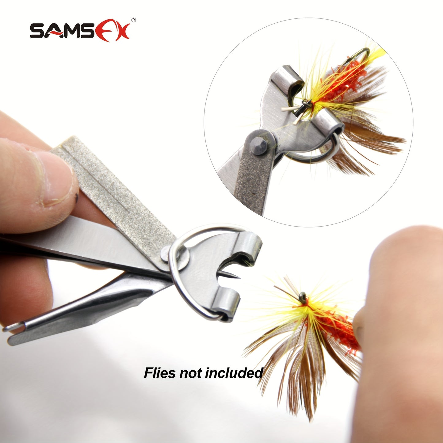 Kit de ferramentas para linha de pesca SAMSFX - Nós de amarração rápidos, afiador