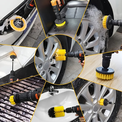 Conjunto de 7 peças de escovas para furadeira, kit de ferramentas de limpeza