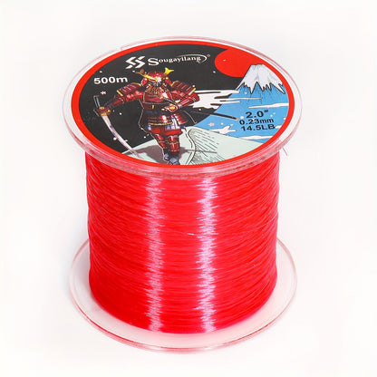 Linha de pesca de nylon monofilamento premium Sougayilang 4X, 500 m/546 jardas,