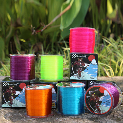 Linha de pesca de nylon monofilamento premium Sougayilang 4X, 500 m/546 jardas,