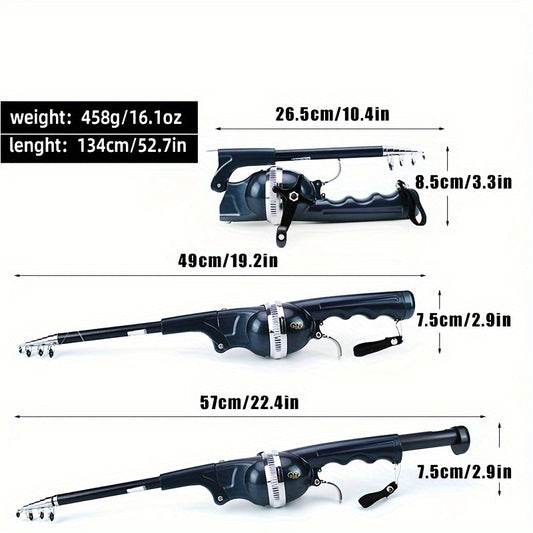 vara de pesca dobrável portátil de bolso com carretel e linha de pesca embutidos para equipamento de pesca com isca Sucesso Ativo  Mais ações   Enviar Título